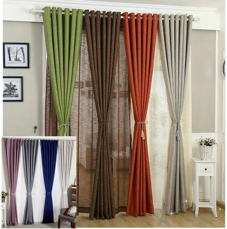 Ikea Linen Curtains For Living Room Cloth Curtain White Red Orange