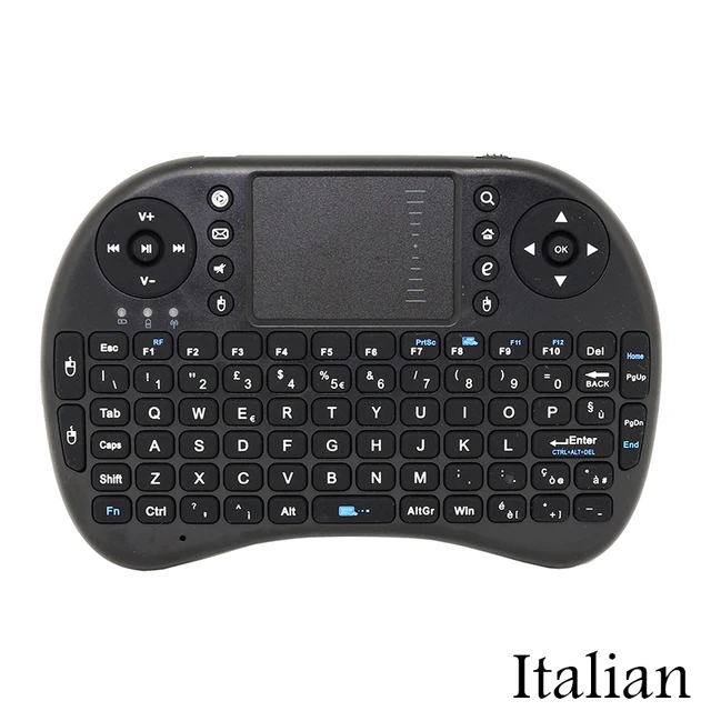 Special Offers Italian Version 2.4G Mini Wireless Keyboard+Air Mouse+TouchPad for Google Android TV Box/Mini PC / Laptop / Projector Special Offers Italian Version 2.4G Mini Wireless Keyboard+Air Mouse+TouchPad for Google Android TV Box/Mini PC / Laptop / Projector