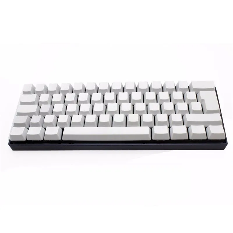 Продажа Толстые PBT 62 клавиши механическая клавиатура колпачки для ключей белый черный пустой Печатный OEM профиль ISO колпачки для ключей для игр Keyboad