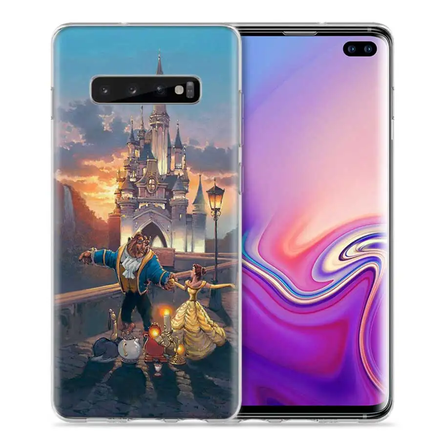 Красавица и чудовище чехол для Samsung Galaxy S8 S9 S10 5G S10e S7 Note 8, 9, 10, J4 J6 плюс J5 J8 J3 силиконовые Роскошные Чехлы для телефона