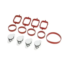 SI A0136 4 PCS 22mm Diesel Swirl Flap Blank Replacement Bungs with Intake Manifold Gaskets for