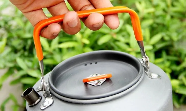 Quente de Bordo Cafeteira de Café Venda Fogo Equipe Chaleira Camping Piquenique Panelas Chá 236g 1.5l Fmc-t4 12 Louça para ar livre