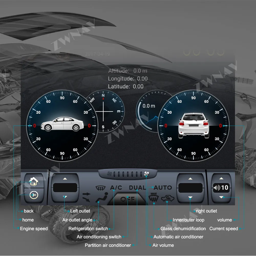 Cheap PX6 4GB RAM Tesla style Android 8.1 Car GPS Navigation For Lexus GX400 GX460 head unit multimedia radio tape recorder autostereo 19