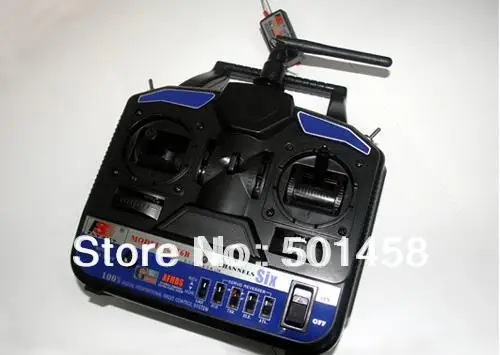 Flysky FS T6B 2 4G 6CH TX 6CH RX with mixed control for rc airplane