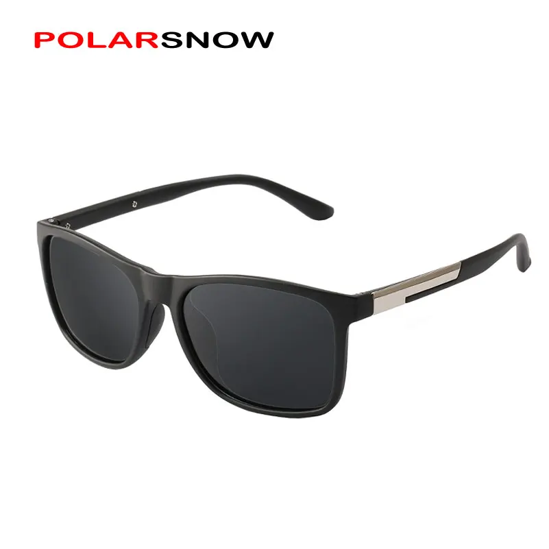 

POLARSNOW Polarized Sunglasses Men Night Vision UV400 protection Tr90+Alloy Frame Goggles For Driving Fishing Shopping P8705
