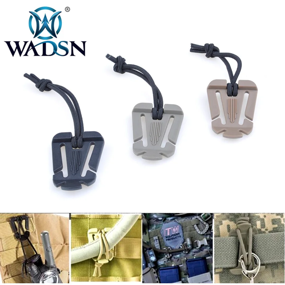 

WADSN 4PIC/Pack Tactical Web Dominator Camping & Hiking Secures Webbing Elastic Shock Cords Buckle Rope WEX364 Outdoor Tools