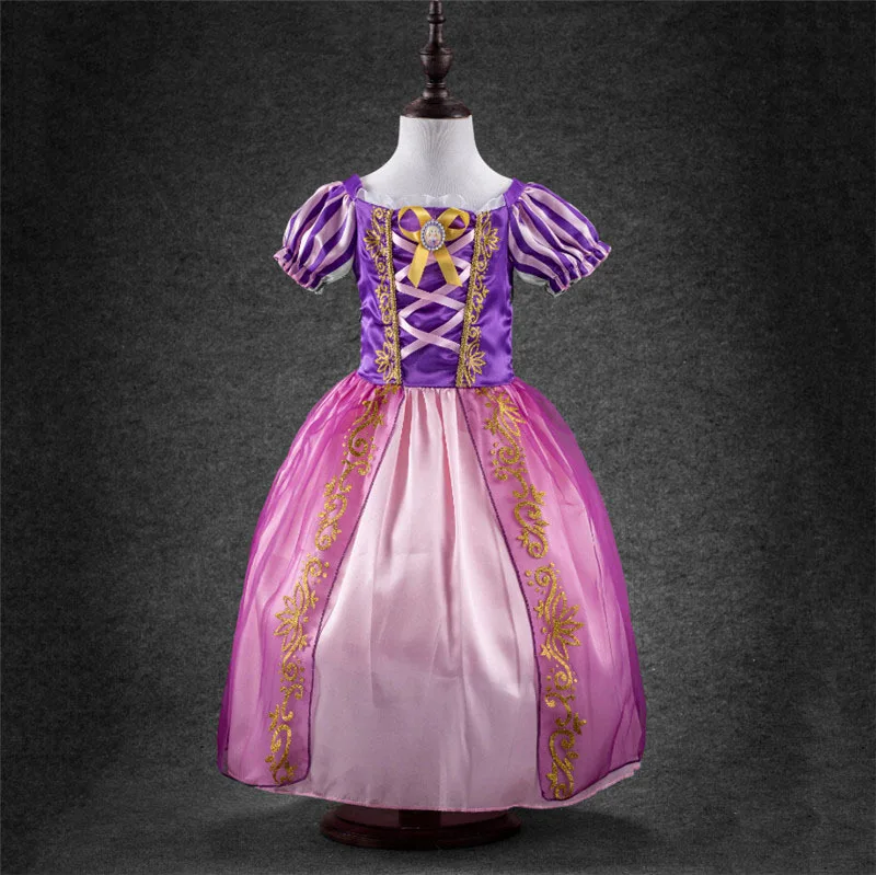 Модное платье принцессы для девочек; платья Золушки, Белоснежки; праздничное платье для маленьких девочек на День рождения; Vestido; Детский карнавальный костюм; одежда