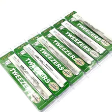 Набор из 6 инструментов для ремонта макияжа серии VETUS ST, пинцет из нержавеющей стали, антикислотный, не магнитный, для накладных ресниц, лабораторный зажим