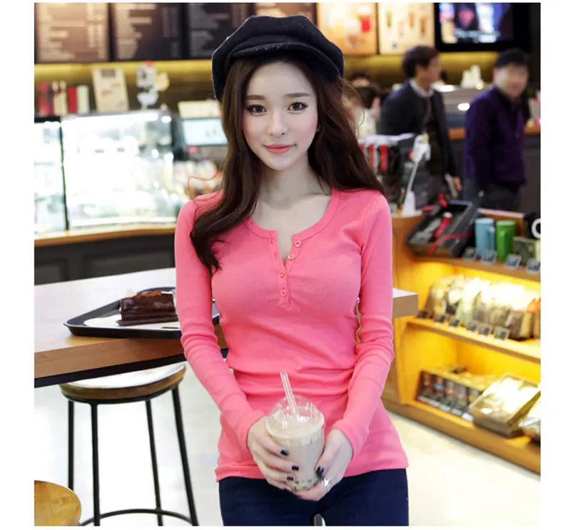 Long Sleeve Long t shirt Women (21)