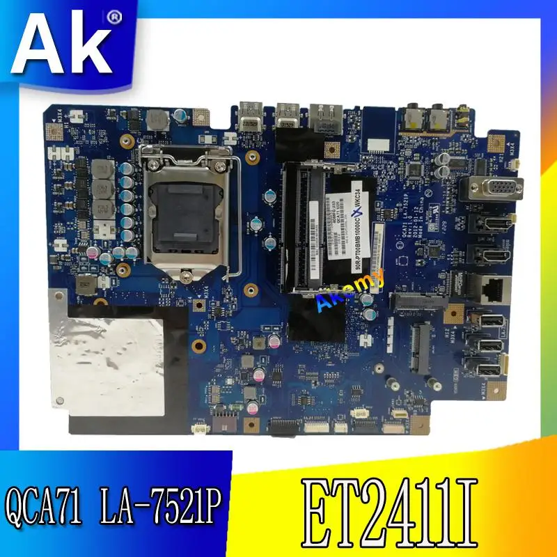 Akemy QCA71 LA 7521P REV:10 AIO PC материнская плата для For Asus ET2411I ET2411 тестовая Бортовая