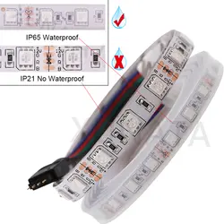 DC12V 5 м/лот 60 Светодиодный s/m RGB Гибкая Водонепроницаемая лампа 5050 Светодиодные ленты IP20 IP65 светодиодный свет Газа стол Декор под свет шкафа