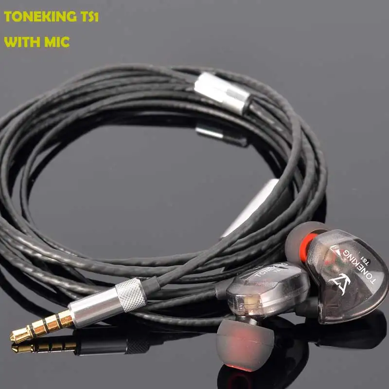 Динамические наушники вкладыши TONEKING TS1 спортивные Hi Fi для телефона игровые