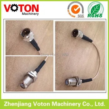 

free shipping 150mm RG179 cable with F Male to F Female Bulkhead connector jumper