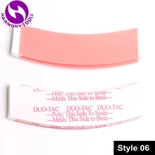 HARMONY 36 шт 0,87" X 3" контур красный-лайнер DUO-TAC двухсторонняя супер лента для волос для кружевных париков парик