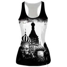 CHAMSGEND женский Принт o-образным вырезом без рукавов беговой жилет для йоги Мягкая Фитнес рубашка впитывающая пот тонкая дышащая Спортивная футболка