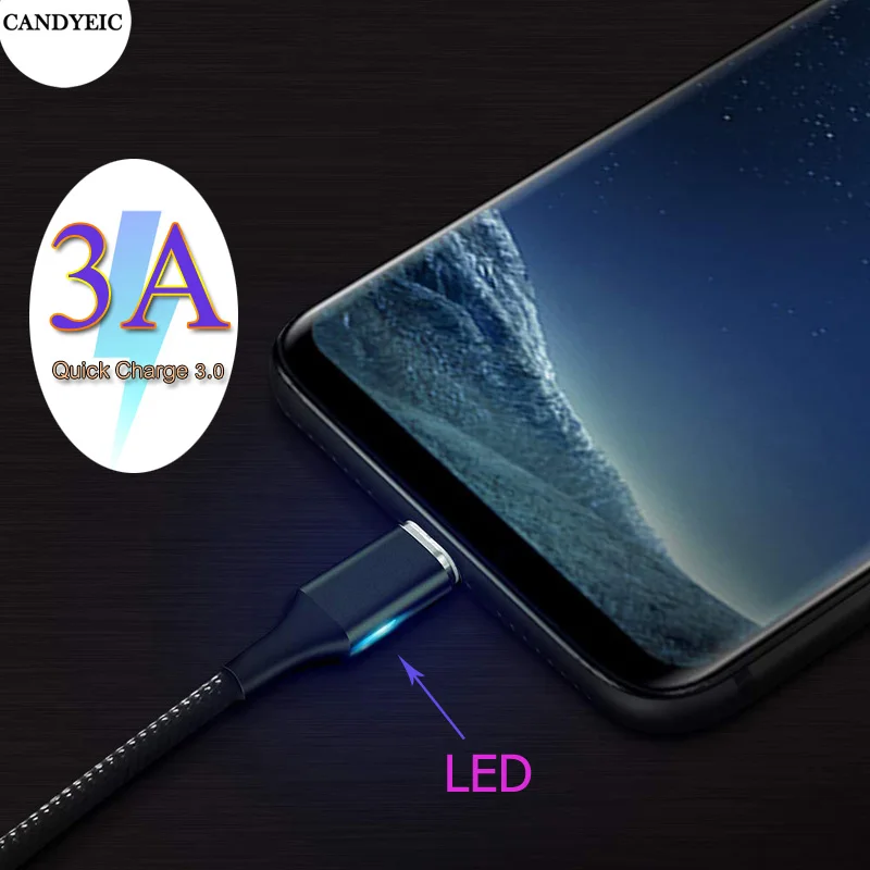 Магнитный usb кабель CANDYEIC для LG V30 провод передачи данных магнитное зарядное
