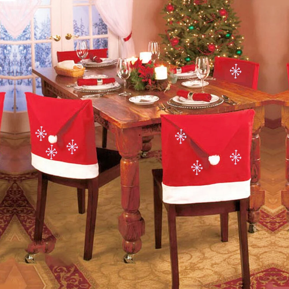Aliexpress Buy 1pc Santa Claus Cap Chair Cover Christmas and Check out These Santa Chair Cover for your house
