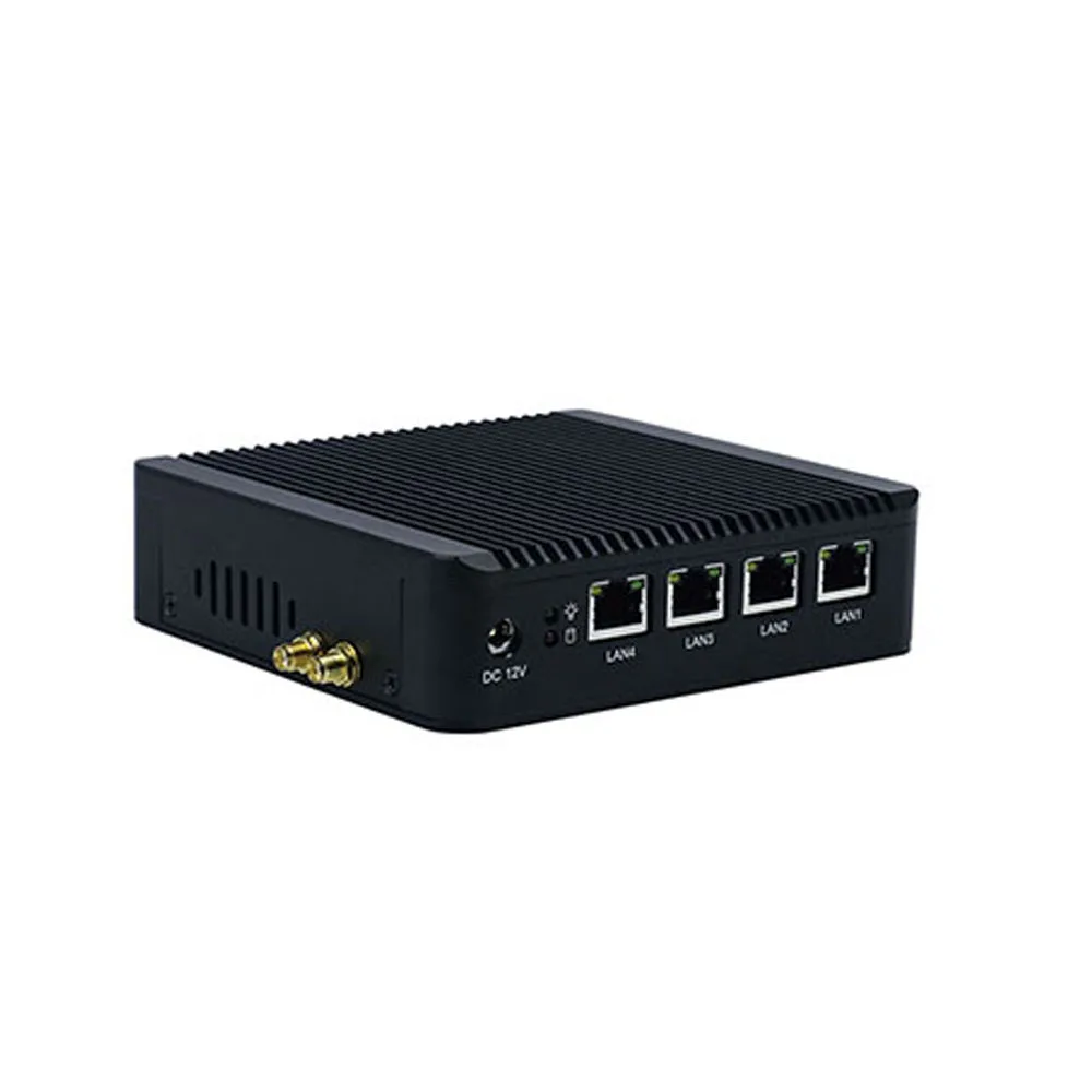 Мини роутер J1900 4 Lan 4*1000 м Поддержка Windows 10/Linux|ТВ-приставки и медиаплееры| |