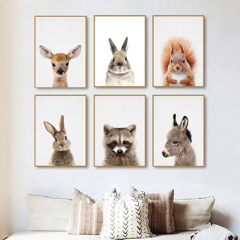 Squirrel Print Woodland Nursery Wall Art Decor Forest Squirrel Print Woodland Nursery Wall Art Decor Forest