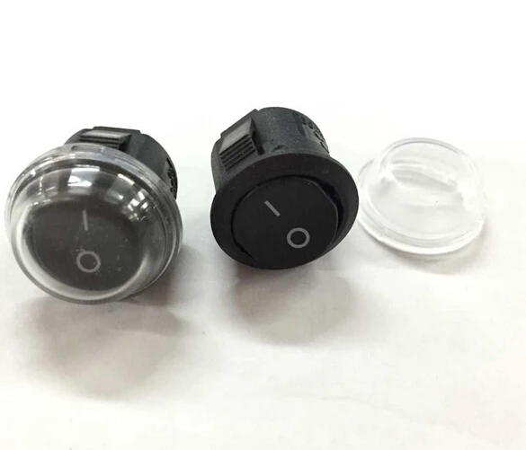 Dust Waterproof Cover for Rocker Switch 6A Medium Cap Switch Round 20mm
