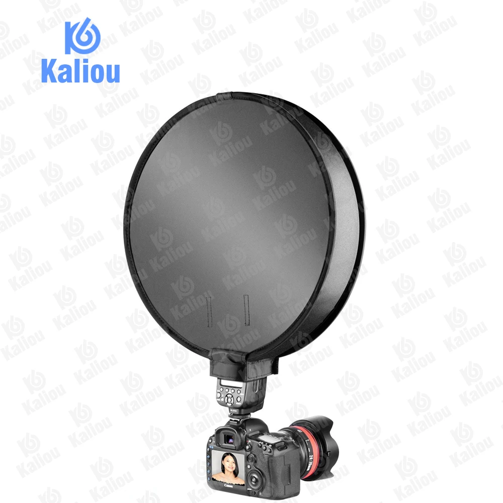 Kaliou 30 см Универсальный Круглый Портативный софтбокс Speedlight Рассеиватель Вспышки на верхней мягкой коробке для Canon Nikon sony камеры DSLR