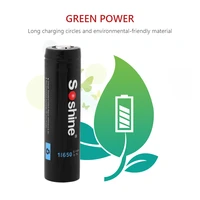 ליתיום סוללה SOSHINE 18,650 סוללות ליתיום 3.7V 3600mAh סוללת ליתיום-יון מוגן סוללה בקיבולת גבוהה עבור פנס LED פנס (5)