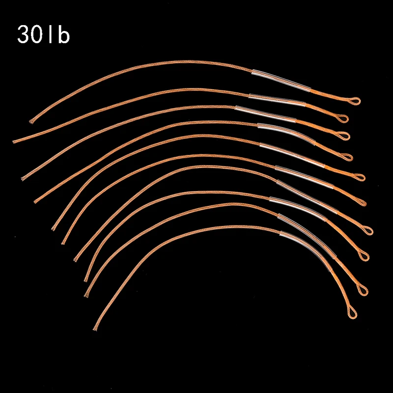 30LB/50LB лидер петли для Fly Line Fly Рыболовная плетеная кольцевой разъем высокая прочность плетеная летящая леска 10 шт./компл