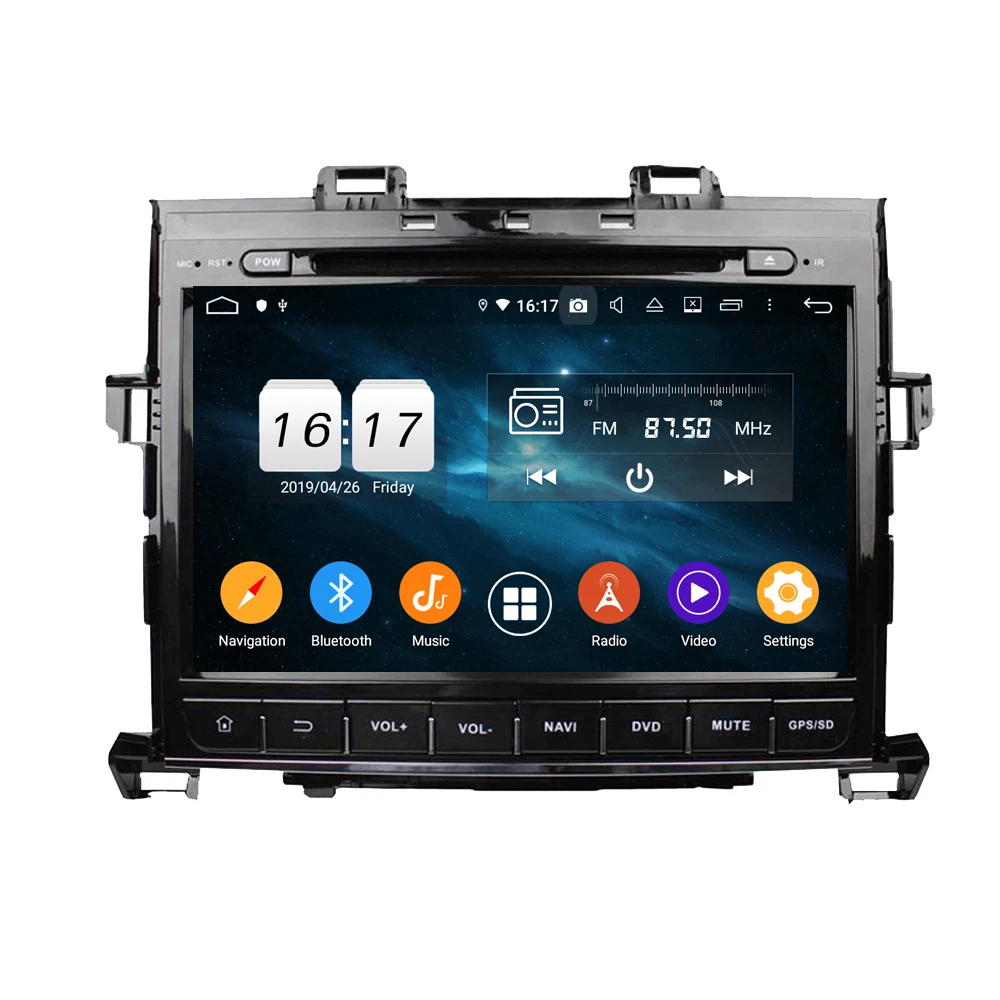 

Android 9.0 CAR DVD Player for TOYOTA Alphard 2007-2013 GPS navigation Car multimedia player 4+32G