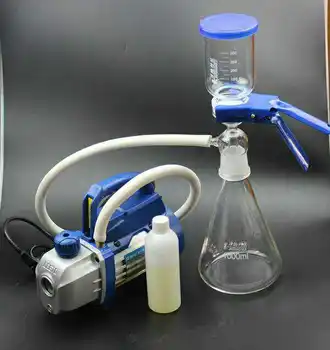 

1000ml Sand core filter unit with vacuum pump solvent filter with vacuum pump filter