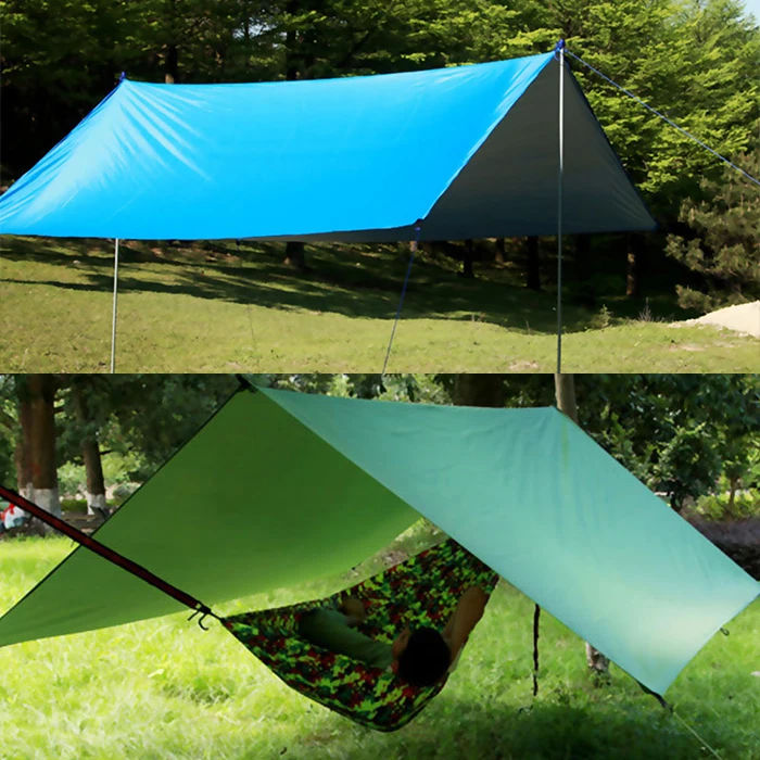Protetor de Piso Reforçado Multi purpose Tarp Pegada Tenda Barraca Camping Praia Piquenique à Prova d' Água Encerado Bay Jogue 3f ul 15 Cheap Barraca de sol