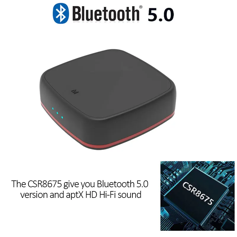 Bluetooth 5 0 передатчик приемник CSR8675 Aptx HD/LL музыка беспроводной аудио адаптер RCA/3 мм AUX