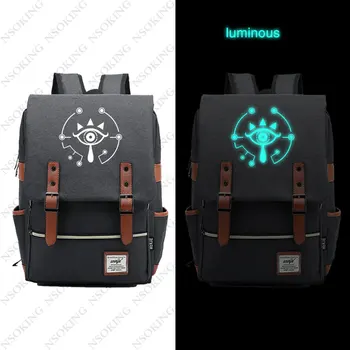 

The Legend of Zelda Backpack Fashion Game vintage luminous Travel Backpacks New Personalized Anime Student Canvas Bag unisex