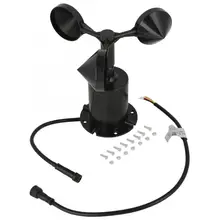 Ветер RS485 импульсный сигнал Выход Поликарбонат датчик скорости ветра три чашки Анемометр каменные острова