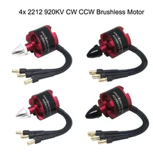 4x 2212 920KV CW CCW Brushless Motor for DJI F330 F450 F550 X525 Quad Multi Use 6J8 Drop Shipping
