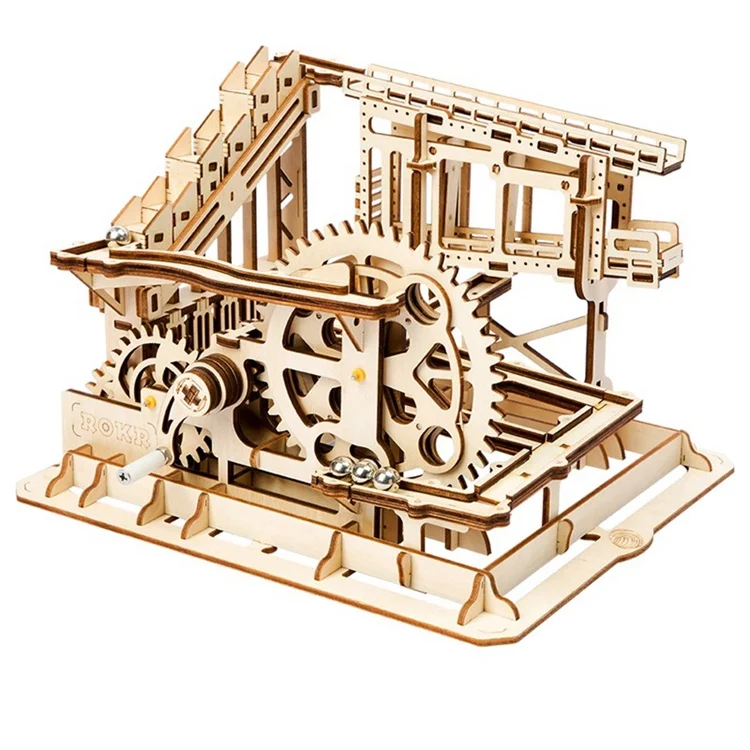 Cog Coaster Robud Новые DIY Модели Строительные наборы механическая модель 3D деревянная головоломка фильм проектор сокровище поезд игрушки для детей LG/LK/AM - Цвет: Cog Coaster