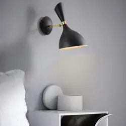 Постмодерн простой прикроватный настенный светильник для спальни скандинавский гостиной для коридора, рабочего кабинета Регулируемая