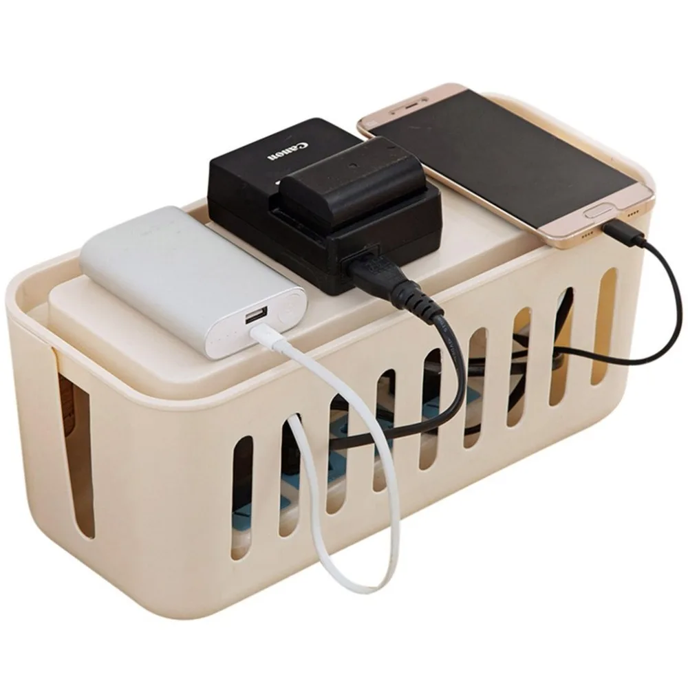 Desktop Socket Wire Power Cord Finishing Box Patch Panel Set Line Fixed