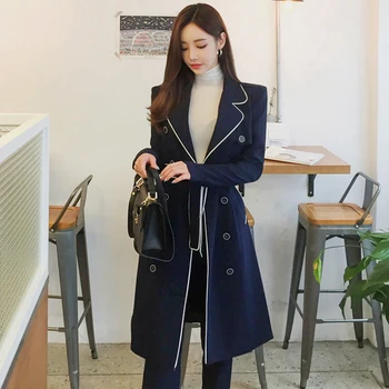 

Stylish Year-old Female Costume Conjunto Feminino Windbreakers Woman Suit Two Piece Set Office Lady Ensemble Femme Survetement