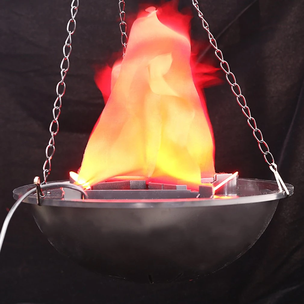 Günstig Elektronische Simulation gefälschte Flamme feuer Hängen Lampe Brazier licht für kirche Bar Party Decor Künstliche Simulierte Hängen becken