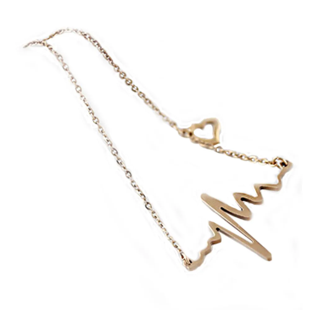 

Zerotime #501 2019 FASHION New Women Necklace Heartbeat Rhythm with Love Heart Shaped Free Shipping