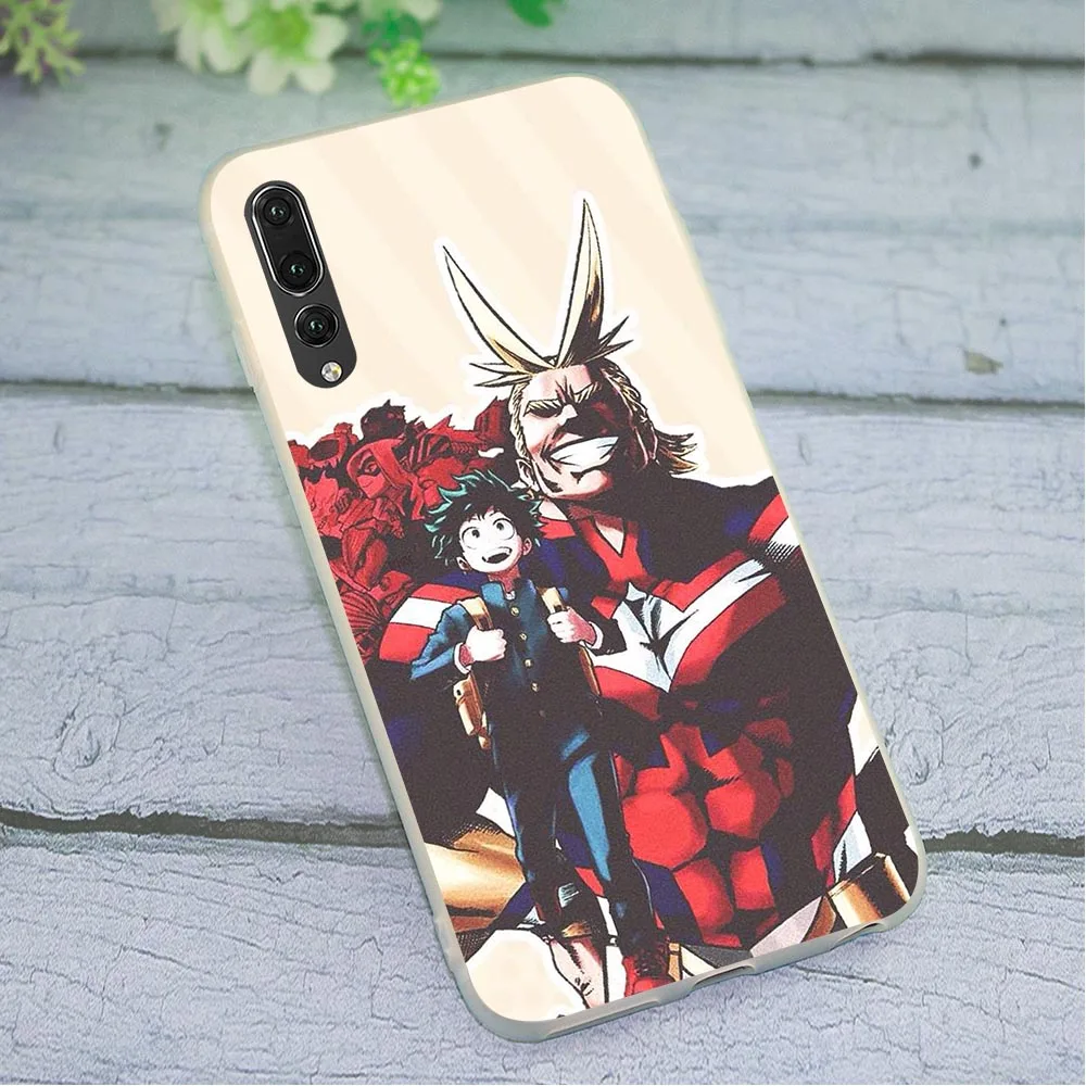 

Soft TPU Silicone Cover for Huawei P10 Lite My Hero Academia 3 Phone Case for P20 P30 P Smart 2018 2019 Mate 10 20 Pro P8 P9