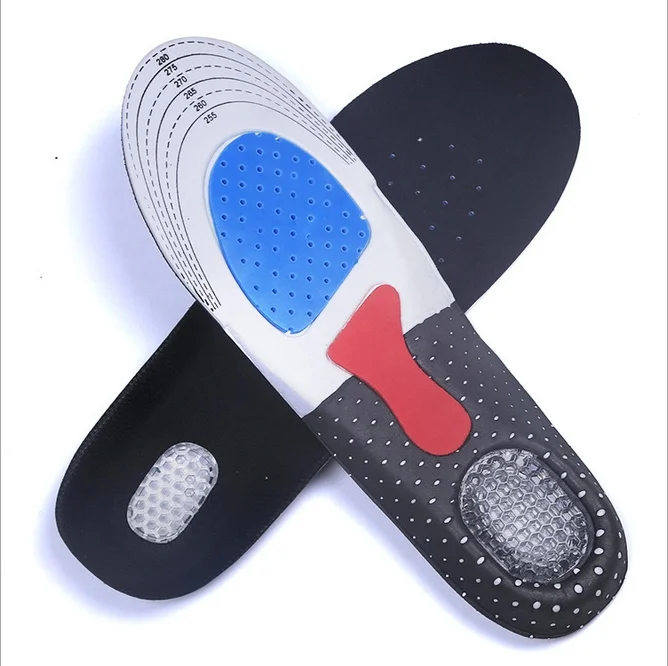

Newest Unisex Solid shoes pad Brand New thickening shock absorption Silicone Gel soft insole