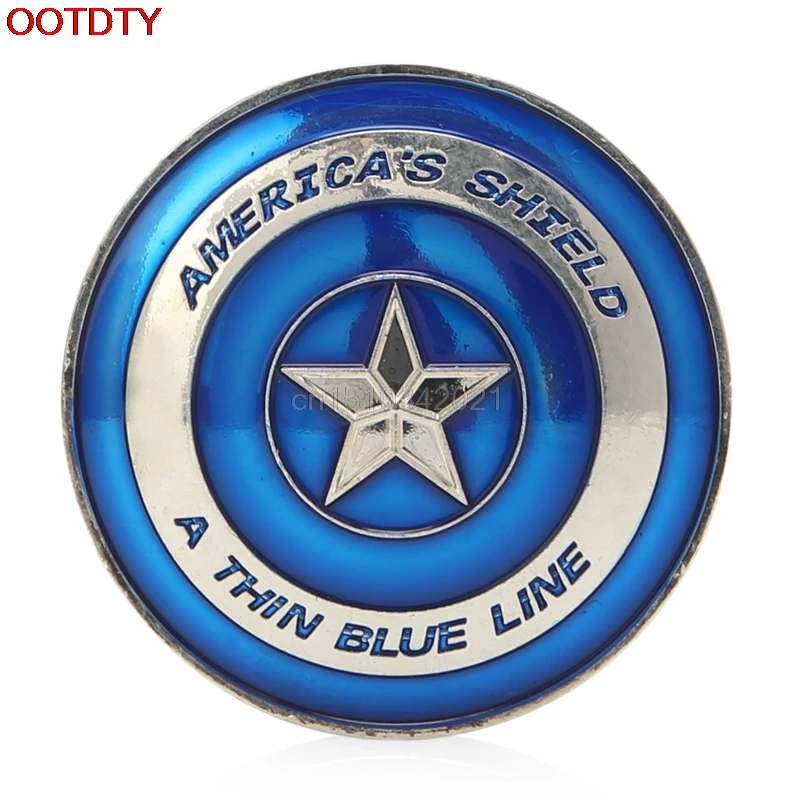 

Collectible Coin Thin Blue Line Lives Matter Police America's Shield Commemorative Challenge Coin