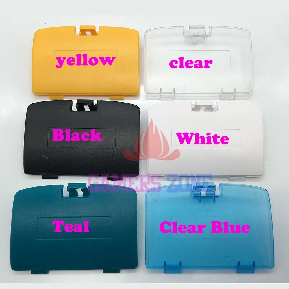 

For GAME BOY COLOR REPLACEMENT BATTERY COVER LID DOOR FOR GBC SYSTEM CONSOLE WHITE BLACK CLEAR BLUE