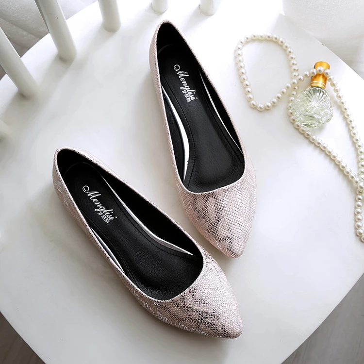 snake flat shoes