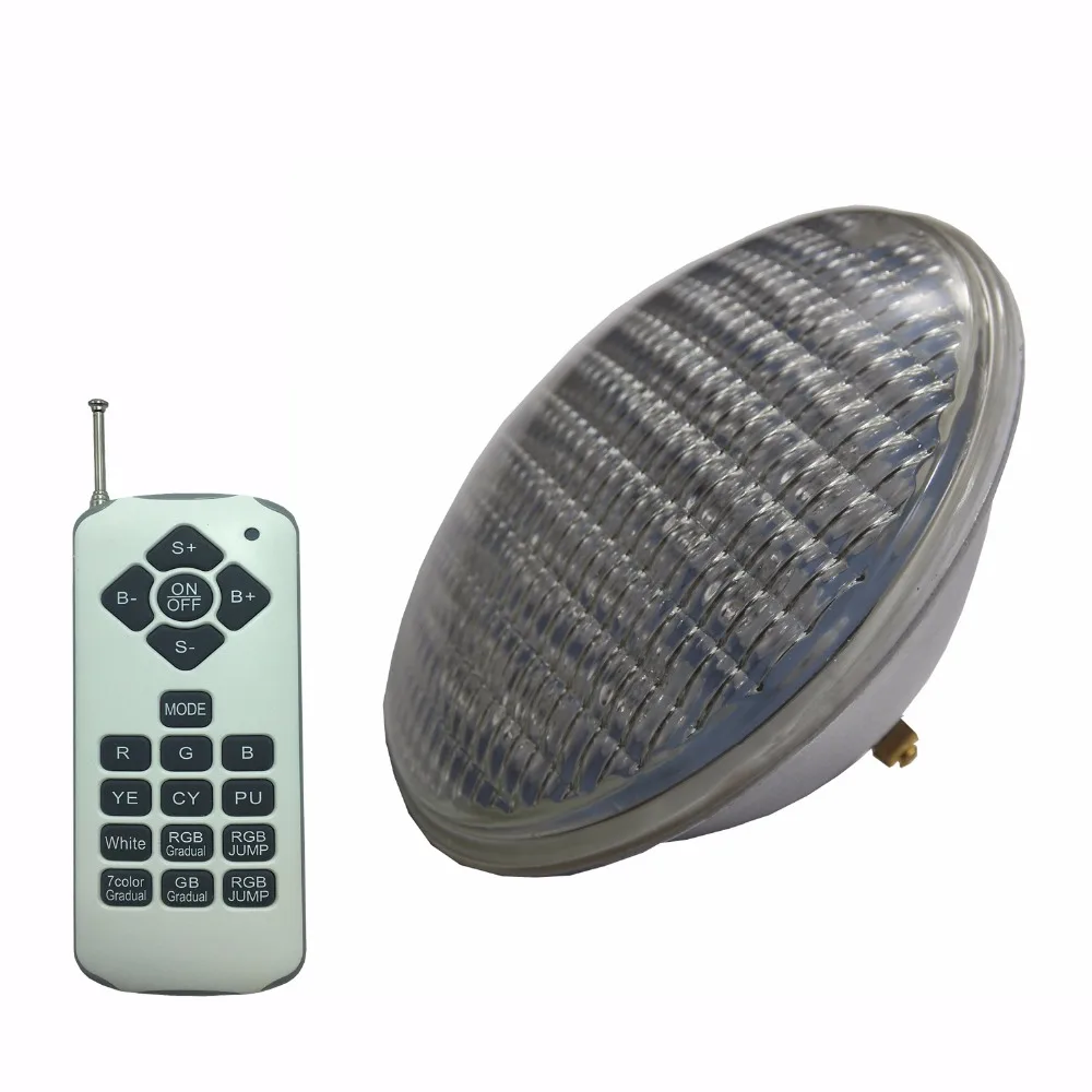 Subaquática para Substituir Lâmpada de Halogéneo Piscina Levou Projetor Holofotes Coloridos Síncrona Ip68 Ac12v Par56 Luz 54w Rgb