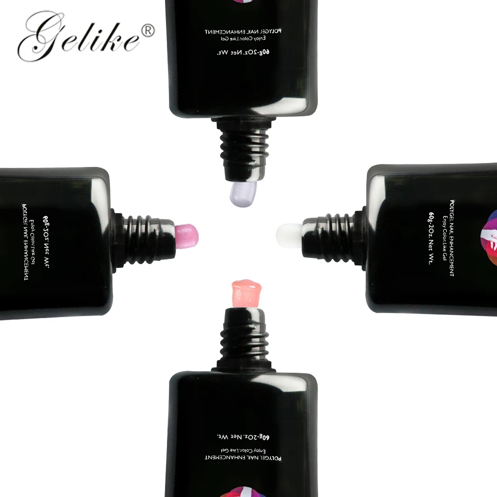 

Gelike 30g Gel Polish No Chipping And Fading UV Led Soak Off Gel Poly Gel Extending Crystal UV Gel Polygel 3 colors