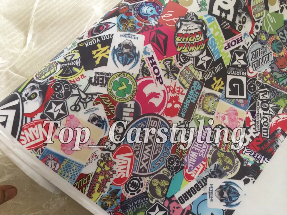 stickerbomb bomb skate vans gloss matt car wrapping JDM EURO FILM (2)