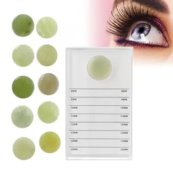 

Grafting Eyelashes Glue Jade Holder Pad False Eyelash Extension Stand Holder Container Tool Eyelashes Glue Holder