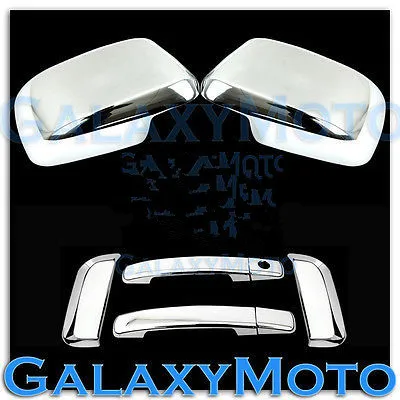 

XYIVYG Chrome Mirror+4 Door Handle W/O PSG KH for 05-07 Nissan PATHFINDER